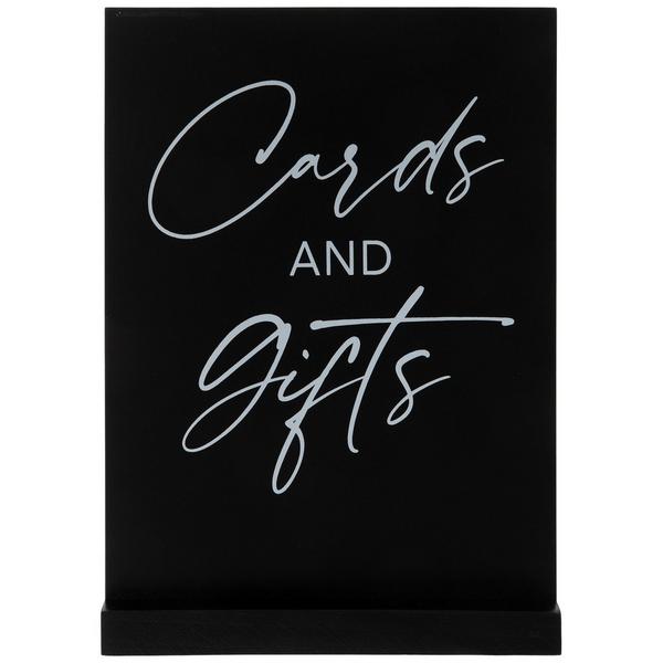 Black Cards & Gifts Wood Sign